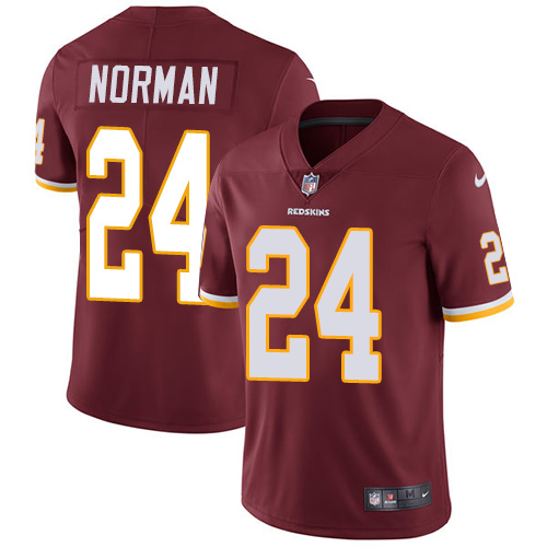 2019 men Washington Redskins #24 Norman red Nike Vapor Untouchable Limited NFL Jersey